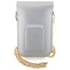 Hello Kitty Torebka HKOWBPGHDLMS srebrny/silver Leather Metal Logo Chain